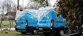 Super Service bussen onderweg voor sanitaire service en toilethygiëne